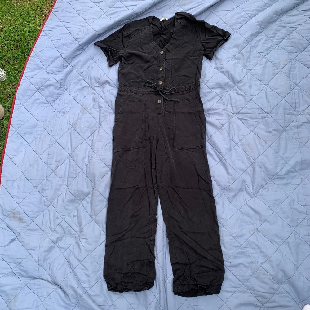 Whimsy + Row Remy organic Tencel jumpsuit in black - USA - size XS womens